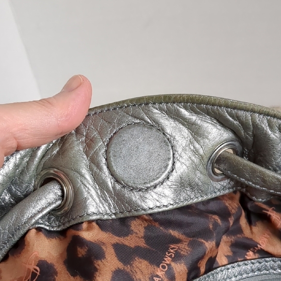 Silver Leather Tote Bag - Picture 5 of 11